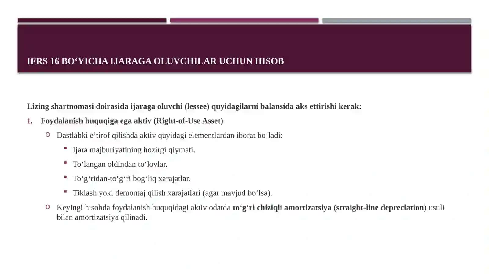 IFRS 16 Lizinglar standarti 4