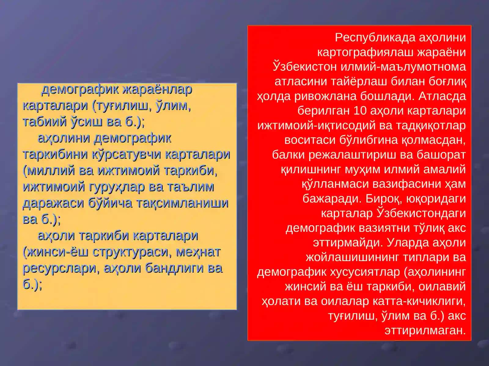 Ахоли картасини тузиш 4