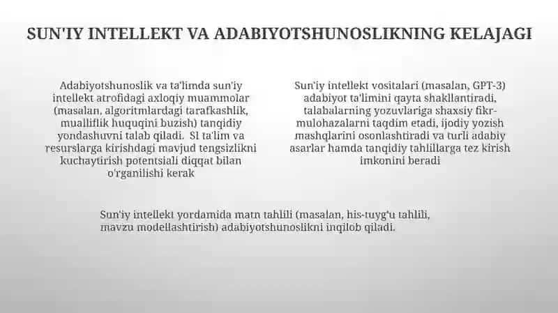 Sun'iy intelekt va adabiy ta'lim 4