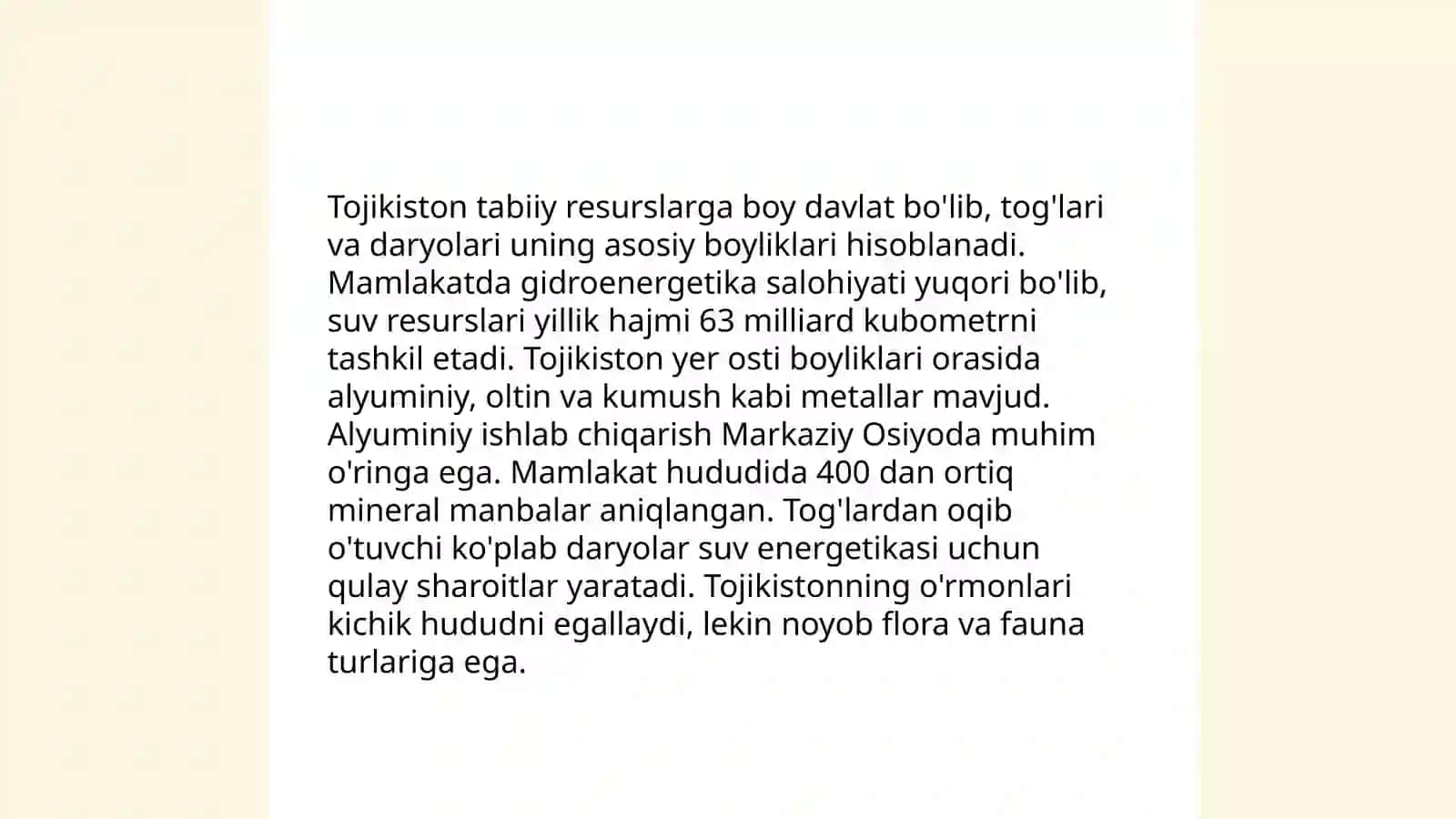 Tojikiston Respublikasiga umumiy iqtisodiy geogragik tavsif 4