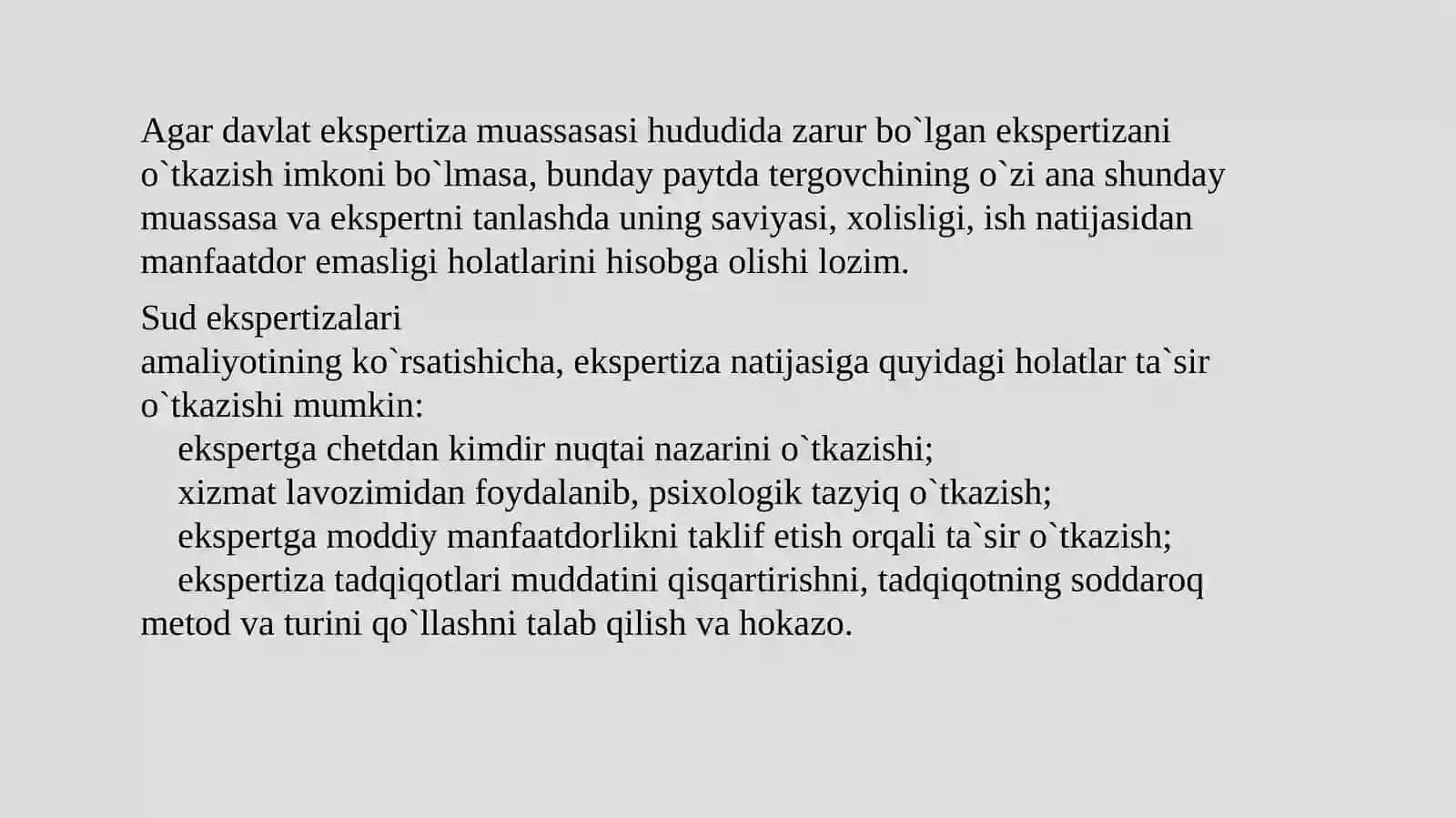 Sud-psixologik ekspertiza qachon va kimlar tomonidan belgilanadi. 4