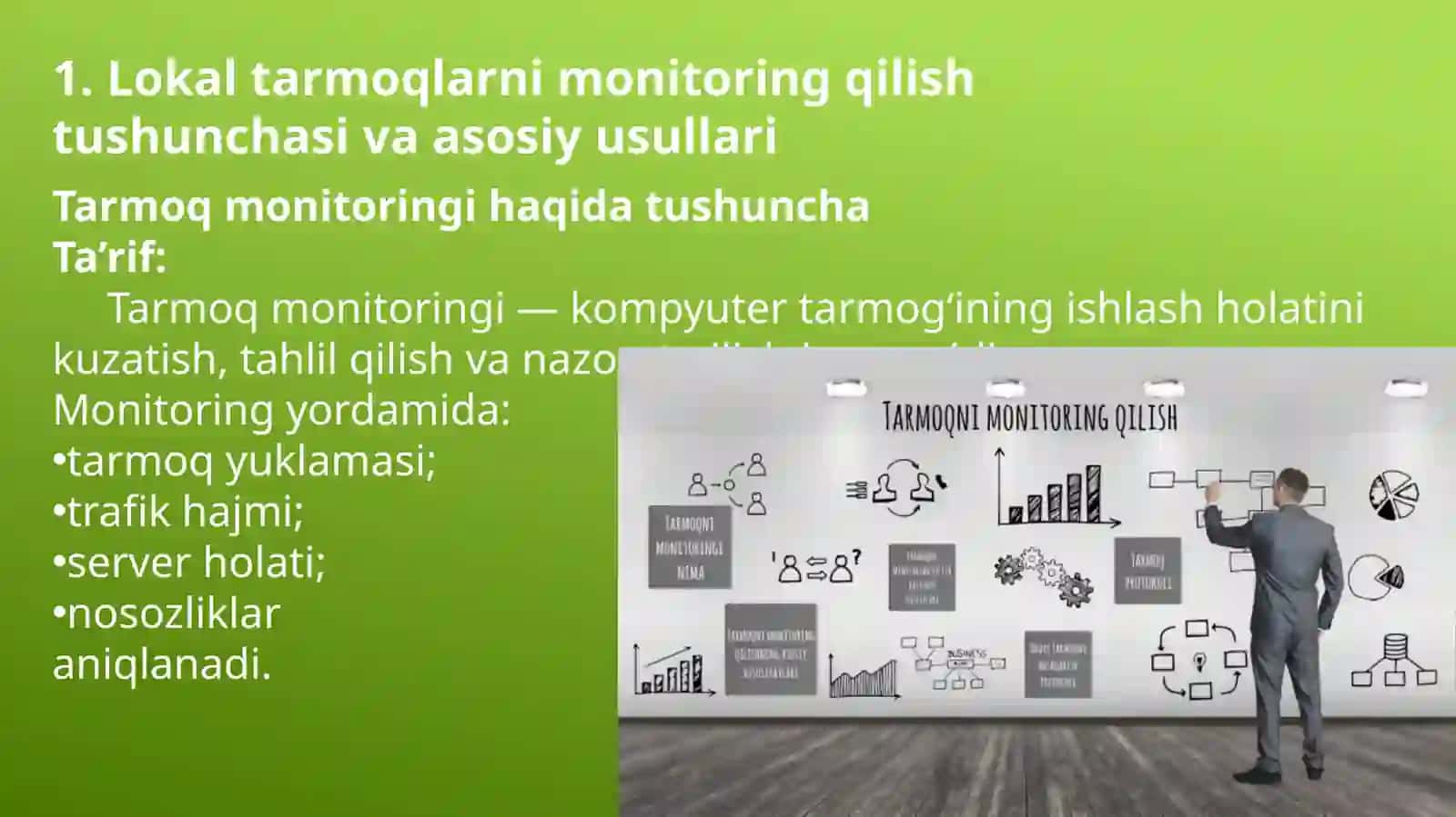 Lokal tarmoqlarni monitoring va tahlil qilish.  WWW, DNS va boshqa xizmatlar 4