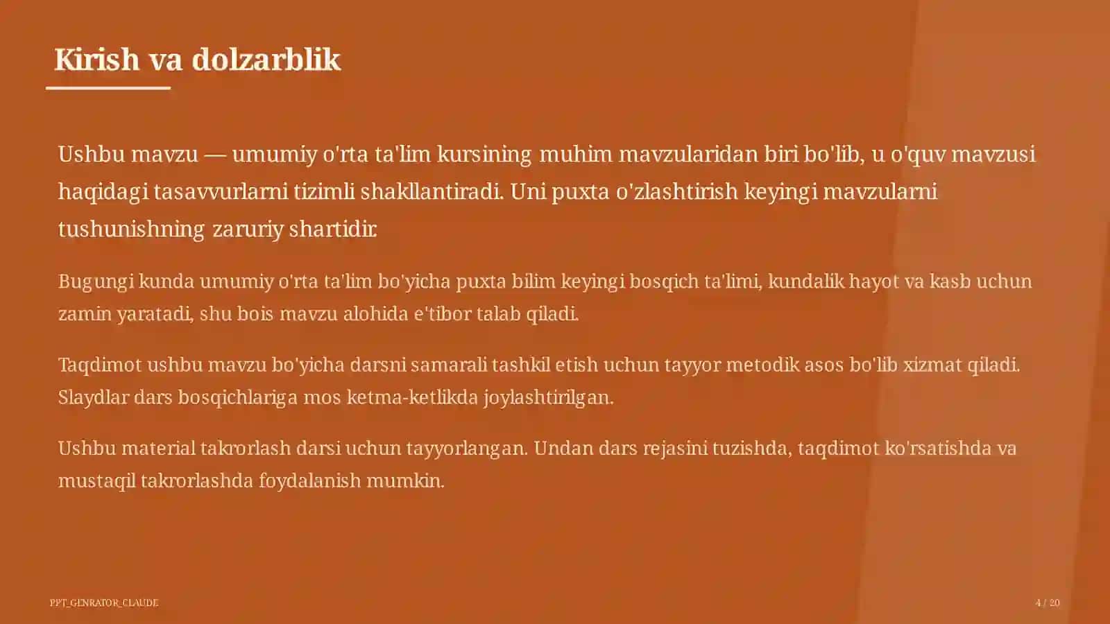 Geografiya 11-sinfgacha: o'lkashunoslik loyihalari va xarita bilan ishlash 4