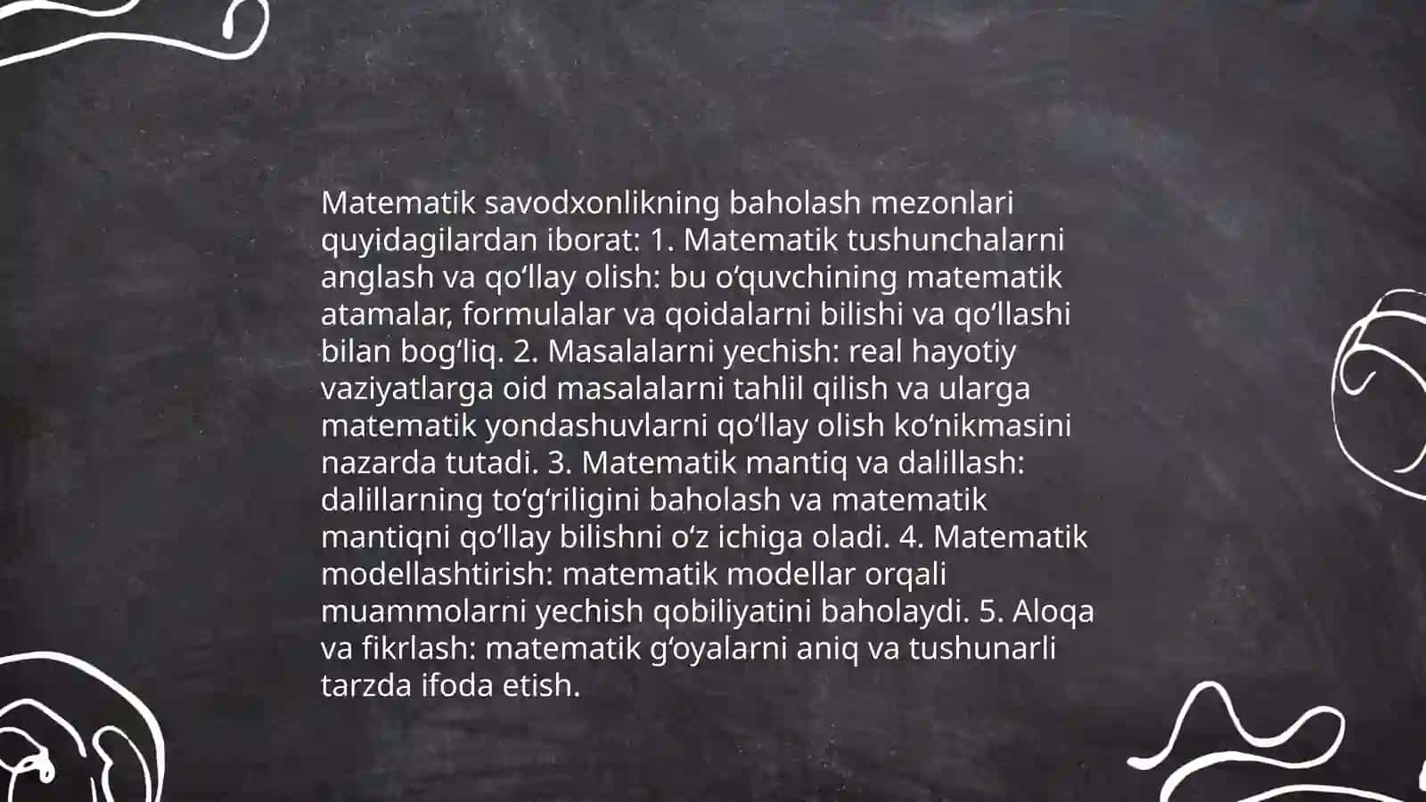 TIMSS O'QUVCHILARINING FUNKSIANAL SAVODXONLIK XALQARO BAHOLASH TADQIQOTLARI 4