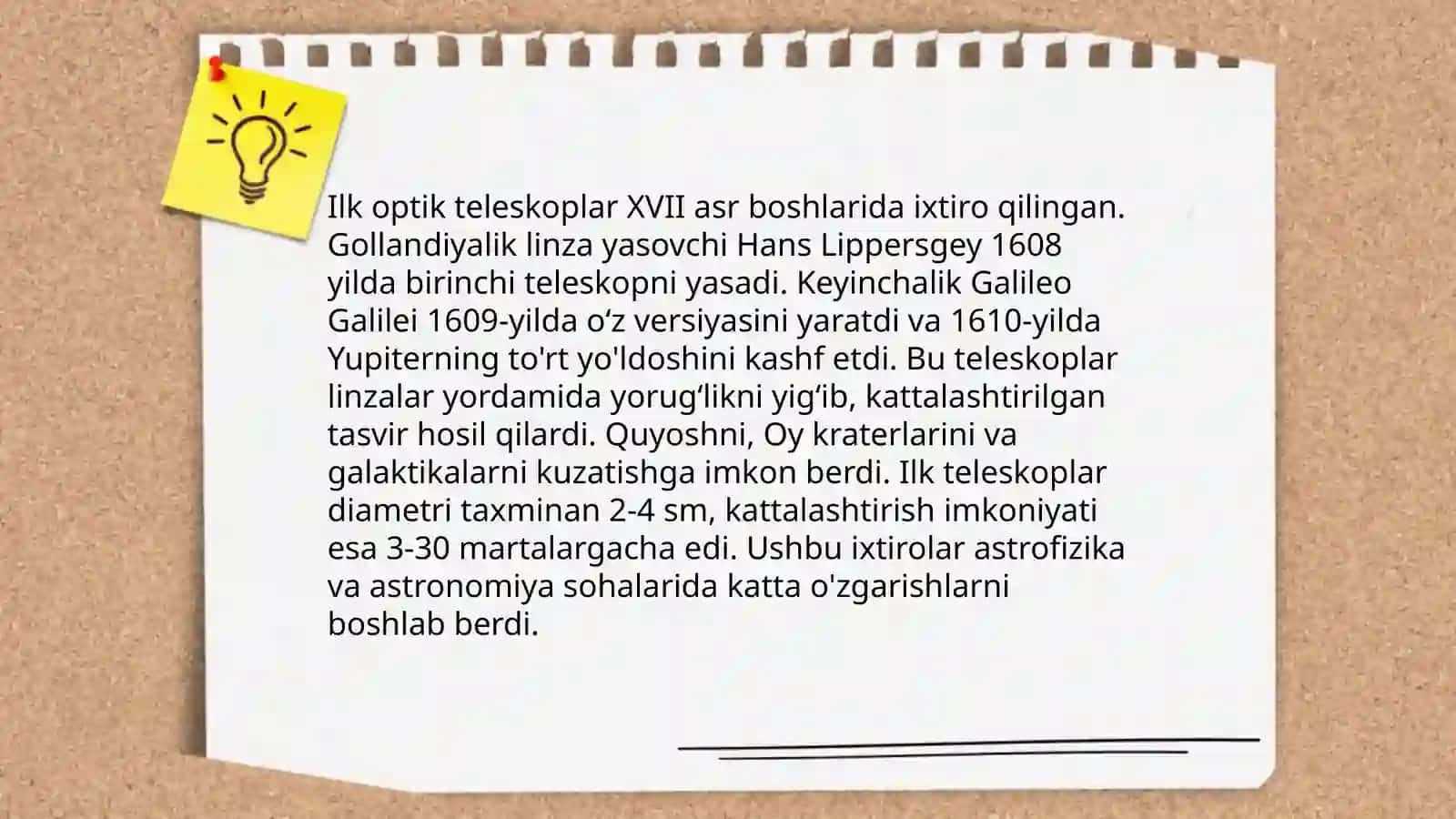 Teleskoplarning tarixi 4