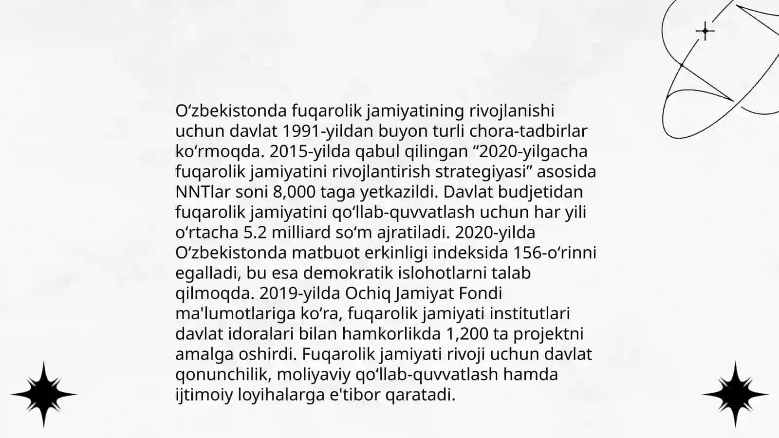 O'zbekistonda demokratik,fuqarolik jamiyati asoslarining shakllanishi,amalga oshirilgan siyosiy islohotlar 4