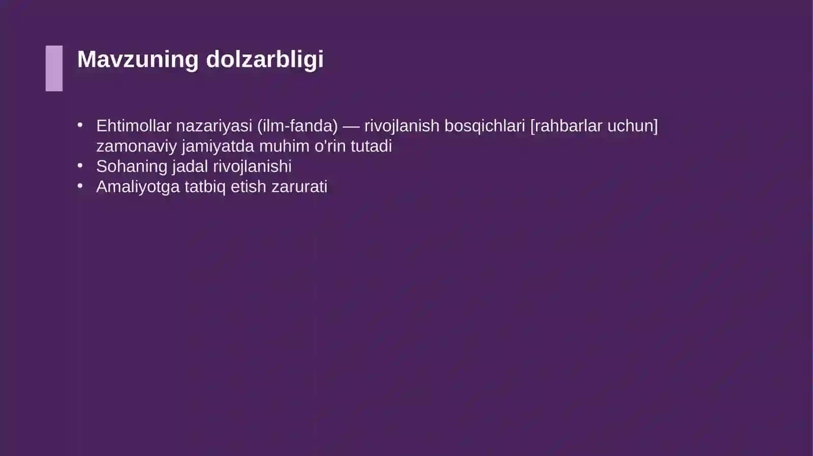Ehtimollar nazariyasi (ilm-fanda) — rivojlanish bosqichlari [rahbarlar uchun] 4