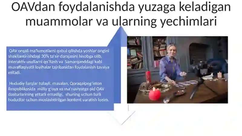 O‘zbek milliy g‘oyasi va ma’naviyatiga oid fanlarni o‘qitishda ommaviy axborot vositalaridan foydalanish 4