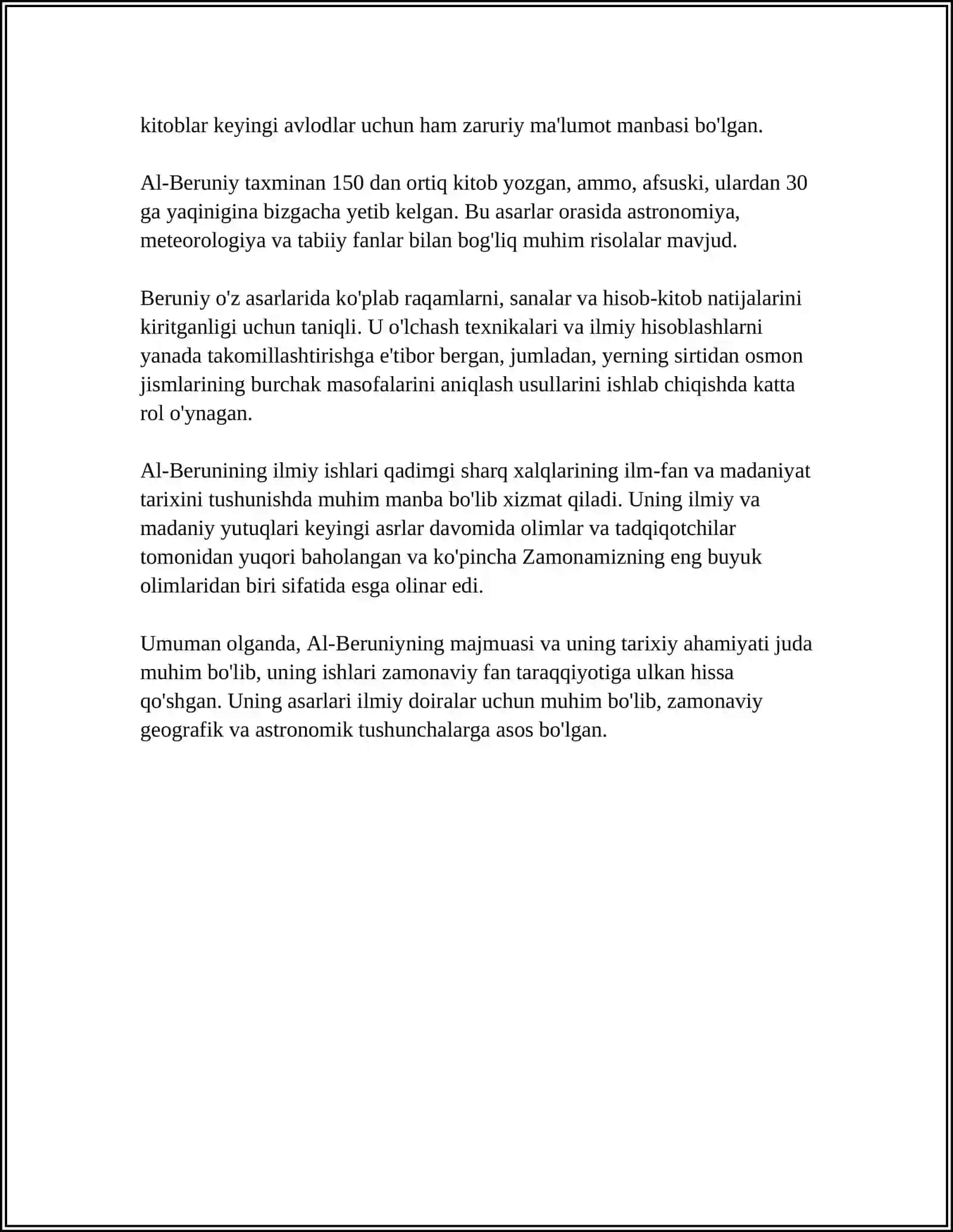 URGANCH SHAXRIDA JOYLASHGAN AL'BERUNIY MAJMUASI ARXITEKTURASI 4
