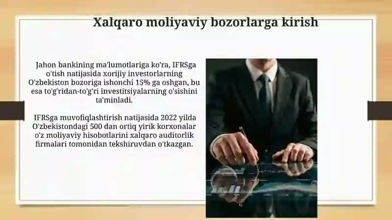 Xalqaro Moliyaviy Hisobot Standartlariga O'tishdagi Yutuqlar 4