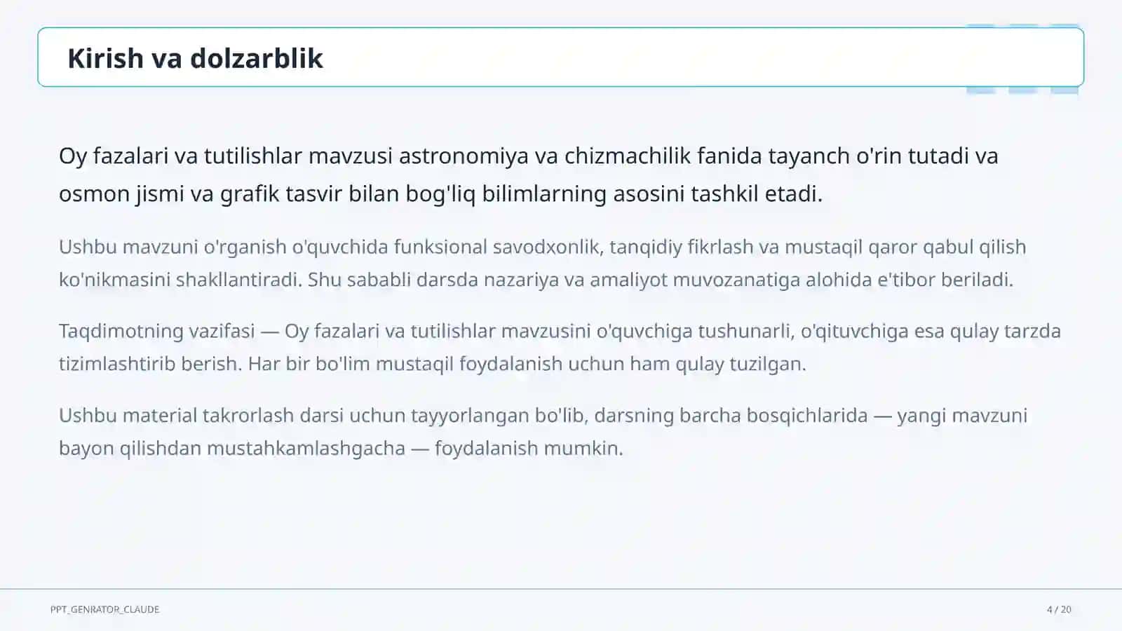 Oy fazalari va tutilishlar (9-sinf) 4