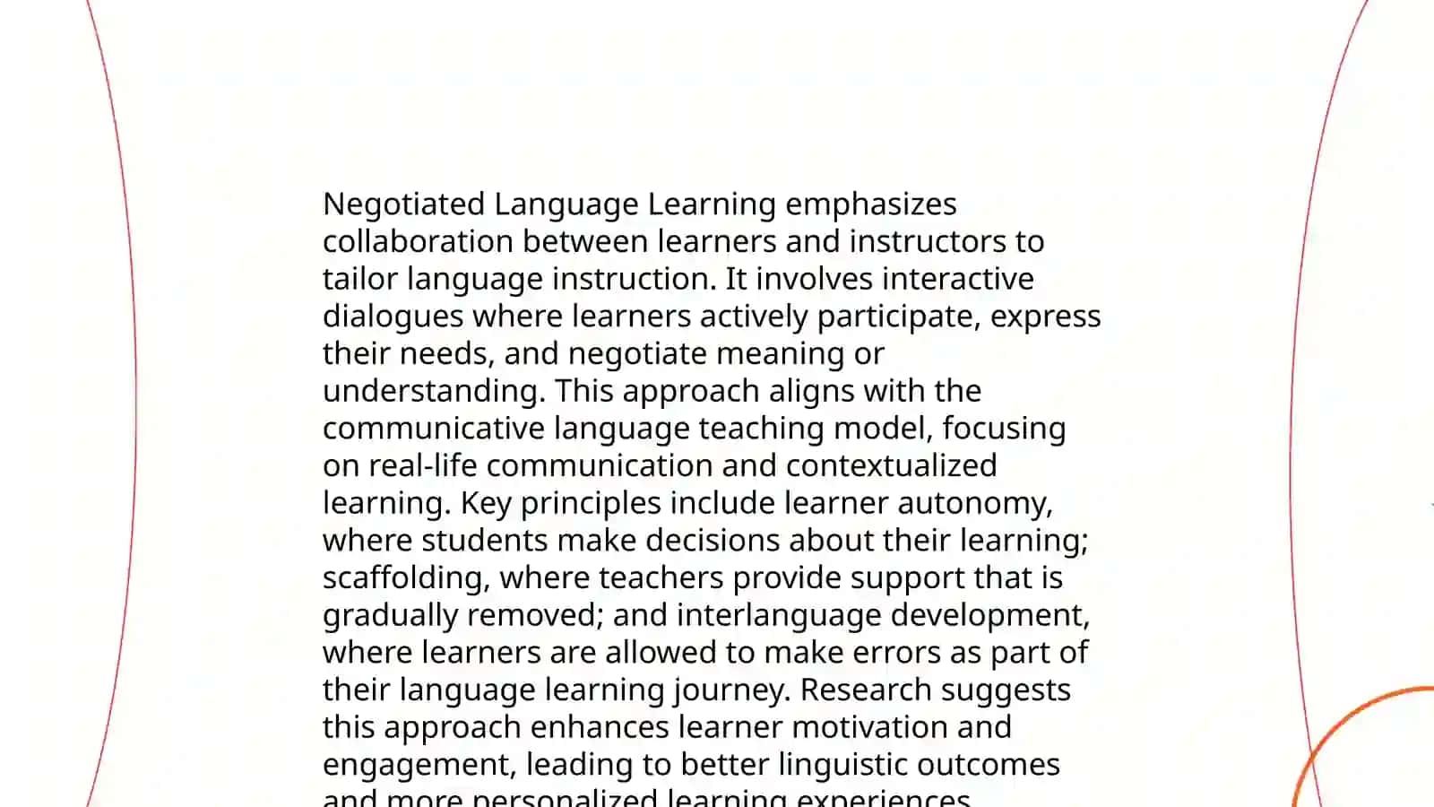 Experiential and Negotiated Language Learning 4