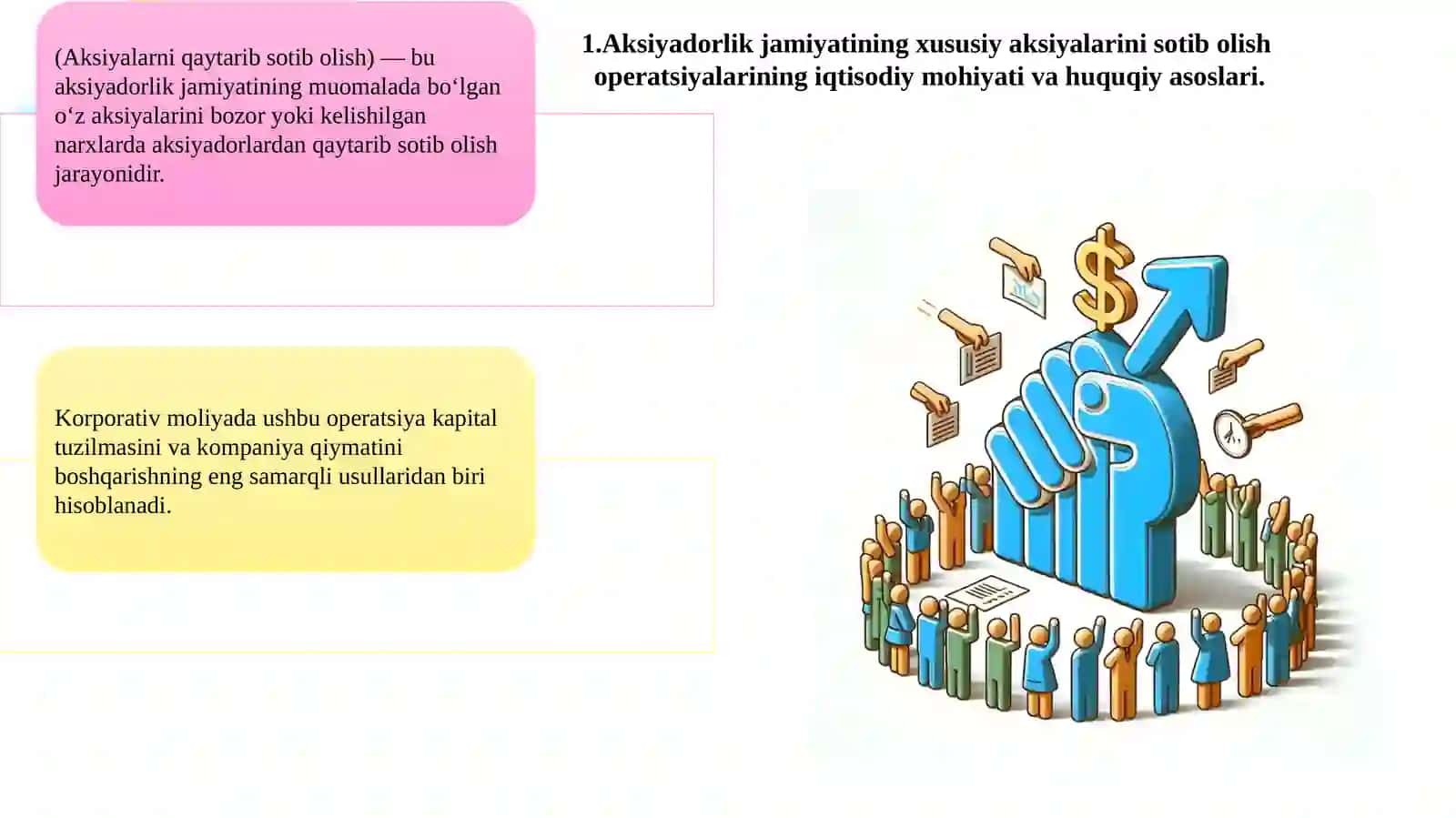 Aksiyadorlik jamiyatining xususiy aksiyalarini sotib olishi va ularni realizatsiya qilish hisobi 4