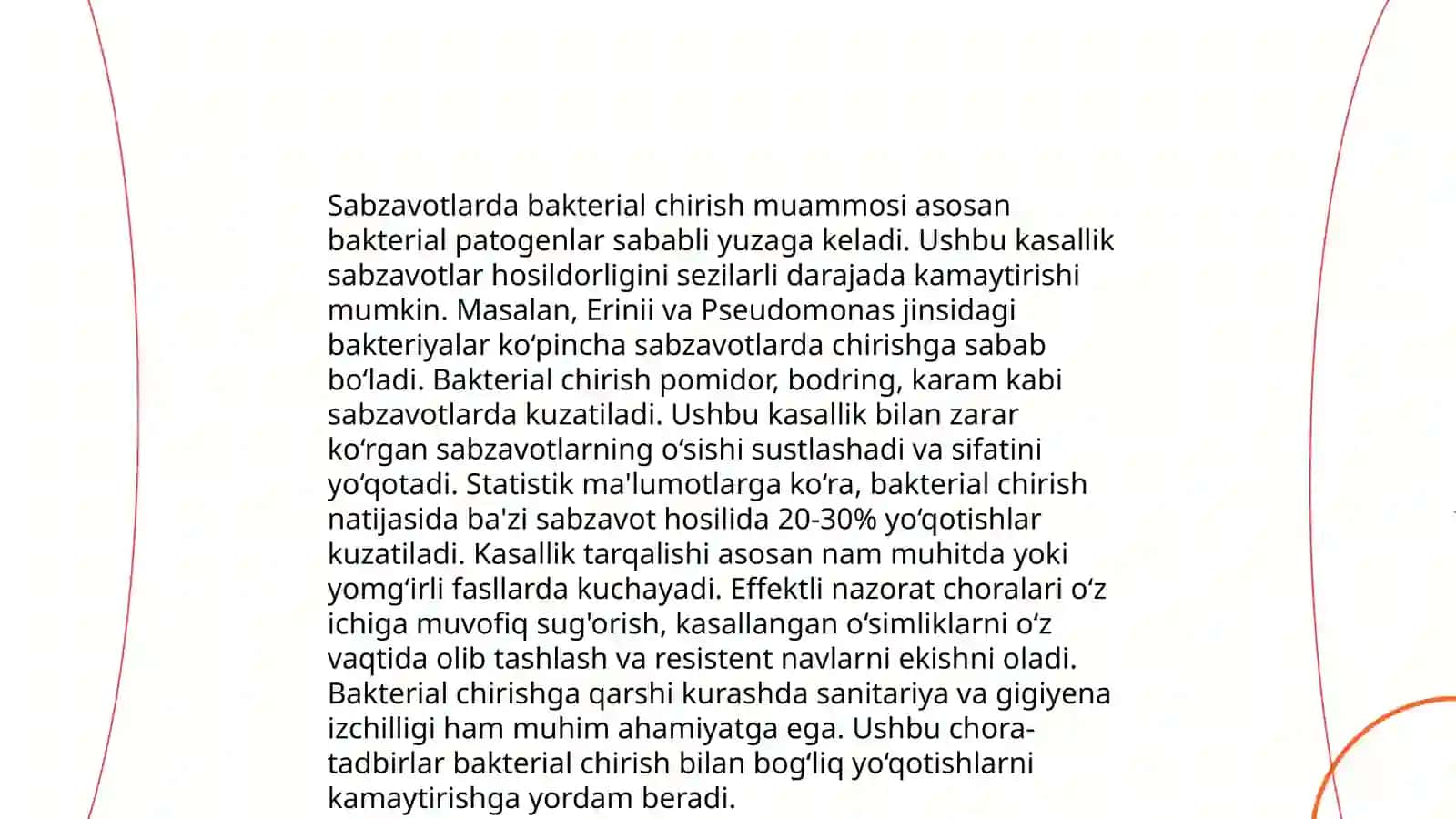 Sabzavotlarda uchrovchi chirish turlari 4
