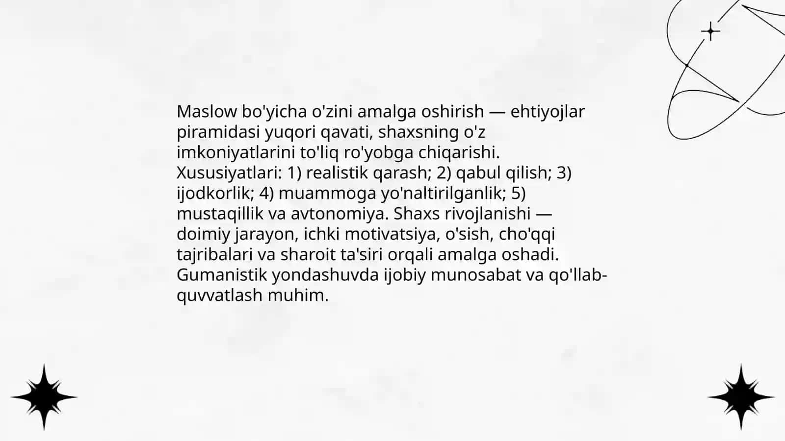 Gumanistik psixologiyada shaxs 4