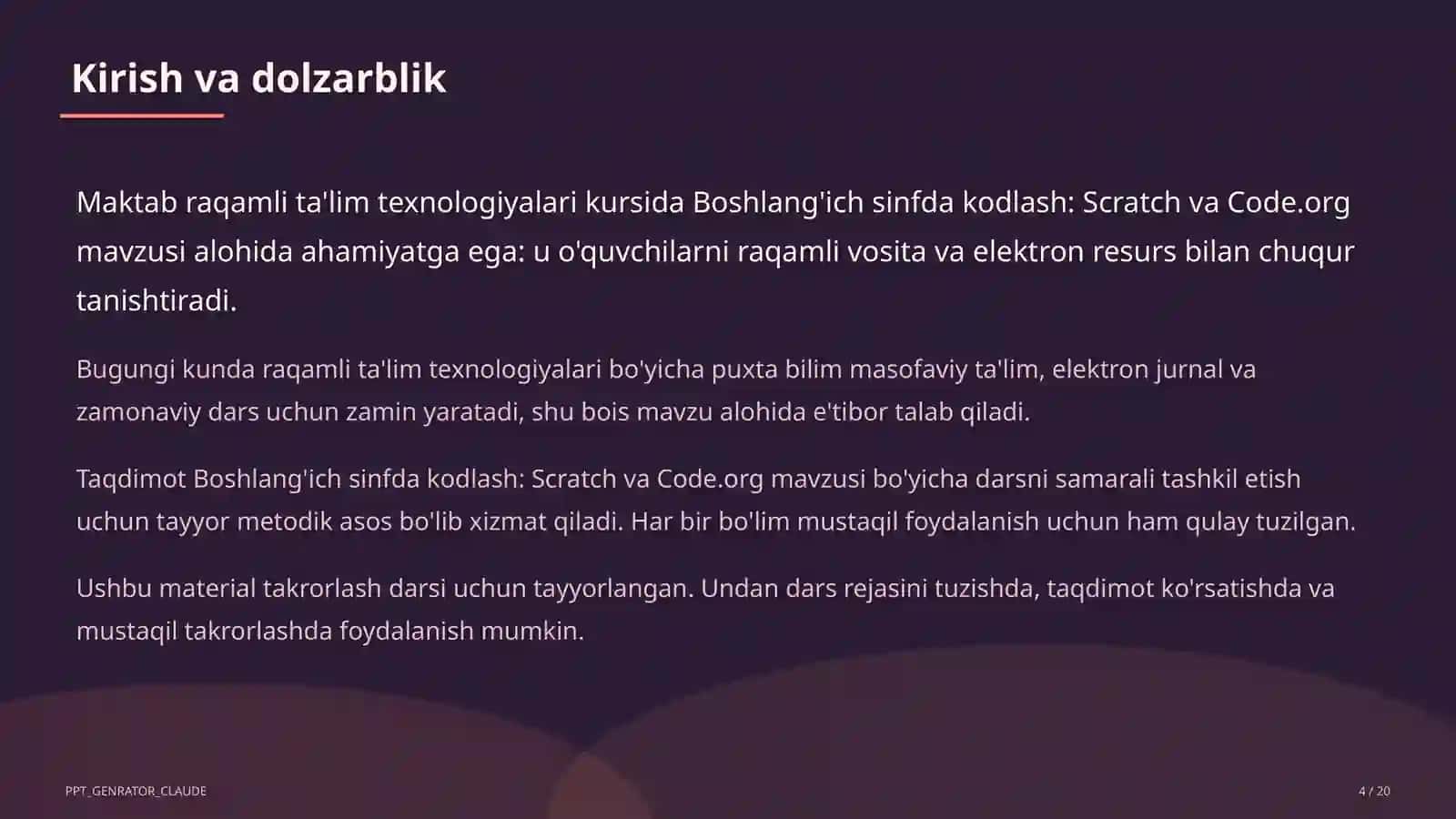 Boshlang'ich sinfda kodlash: Scratch va Code.org 4