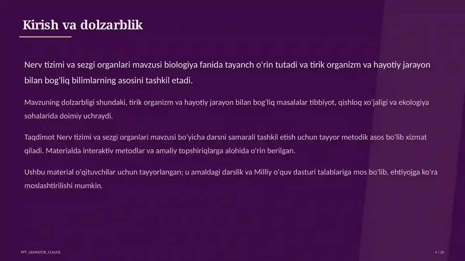 Nerv tizimi va sezgi organlari (8-sinf) 4
