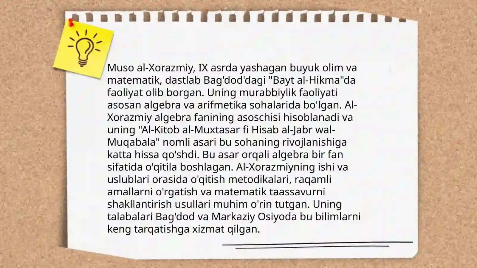 Sharq mutafakkirlarining pedagogik qarashlari va ustoz-murabbiyga qo’ygan talablari (Muso al -Xorazmiy, Abu Rayhon Beruniy va Abu Ali ibn Sino) 4