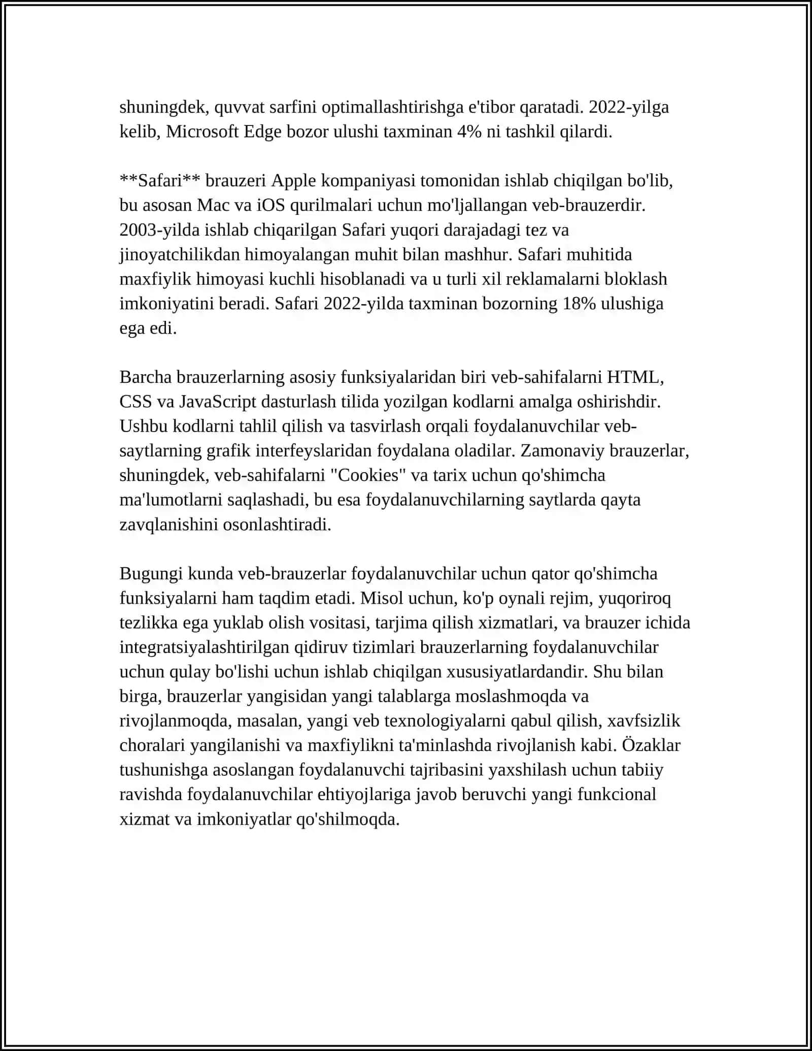 TIBBIY BIOLOGIK AXBOROTLARNING MAVZULAR BOʻYICHA QIDIRISH UCHUN WEB BRAUZERLARDAN FOYDALANISH 4
