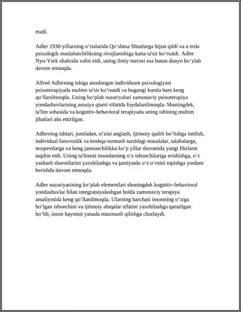 ALFRED ADLER: SHAHSNING INDIVIDUAL NAZARIYASI 4