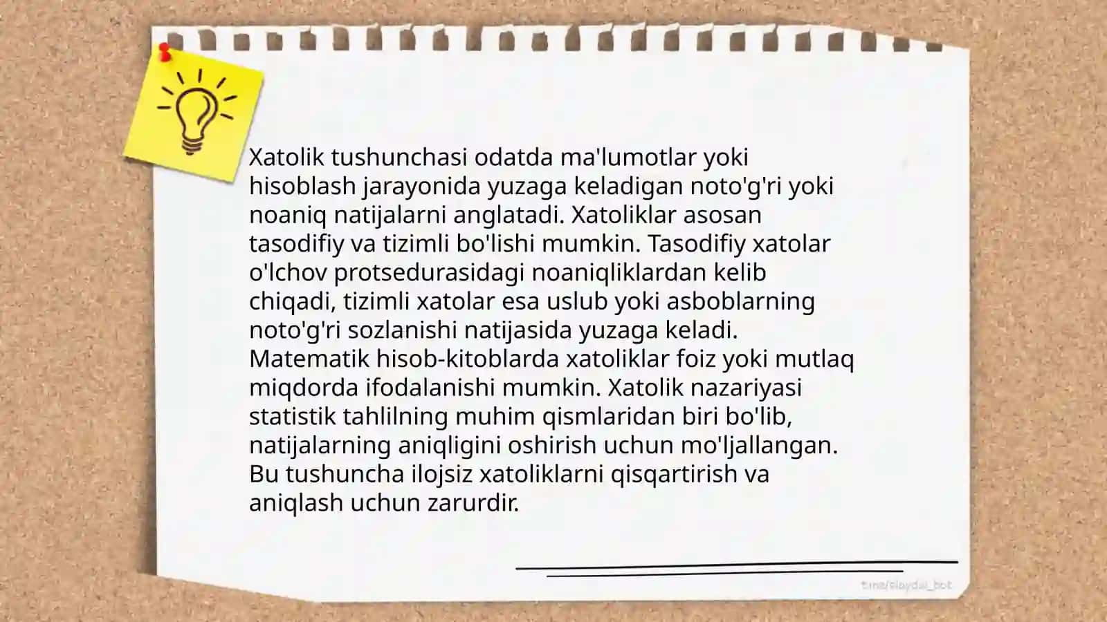 Xatolik, absolyut va nisbiy xatoliklar 4