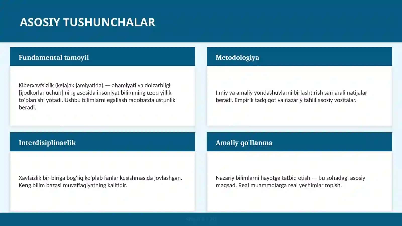 KIBERXAVFSIZLIK (KELAJAK JAMIYATIDA) — AHAMIYATI VA DOLZARBLIGI [IJODKORLAR UCHUN] 4