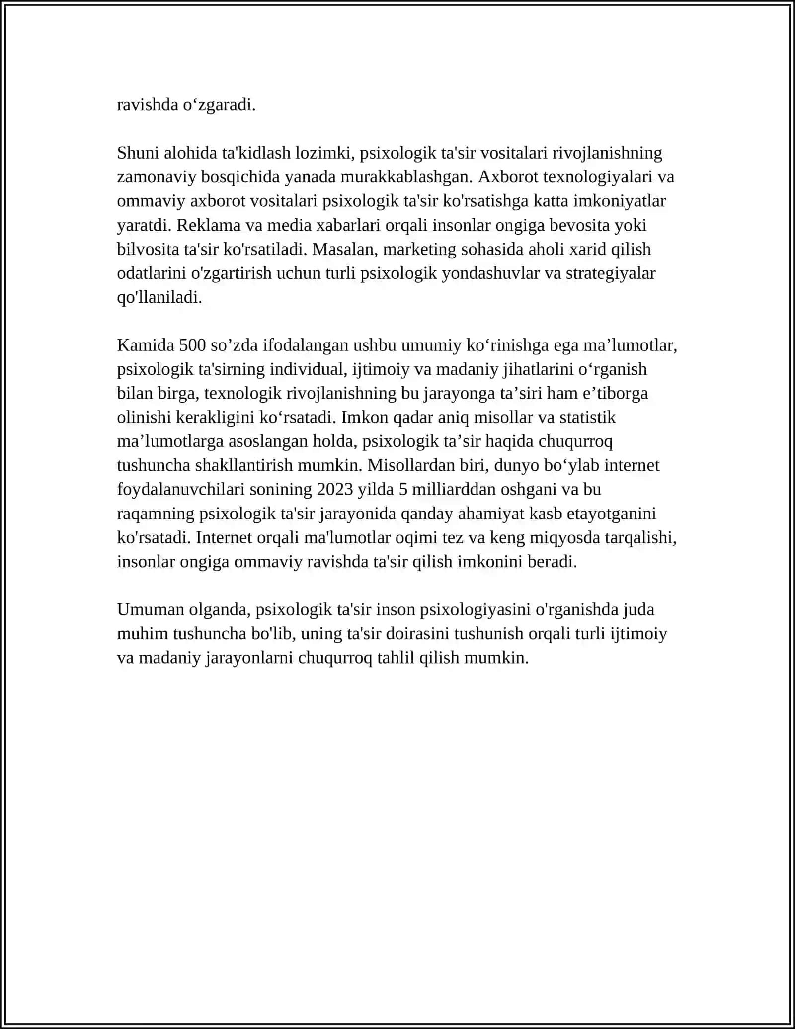 PEDAGOGIK JARAYONDA TALABALARDA PSIXOLOGIK TA'SIR ETISH MUAMMOSI 4