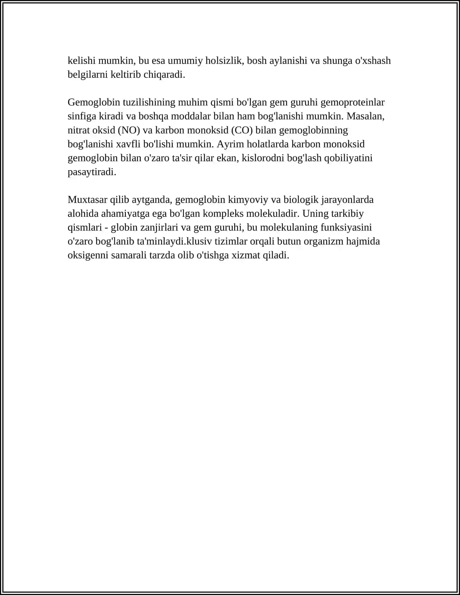 GEMOGLOBIN VA UNING TURLARI 4