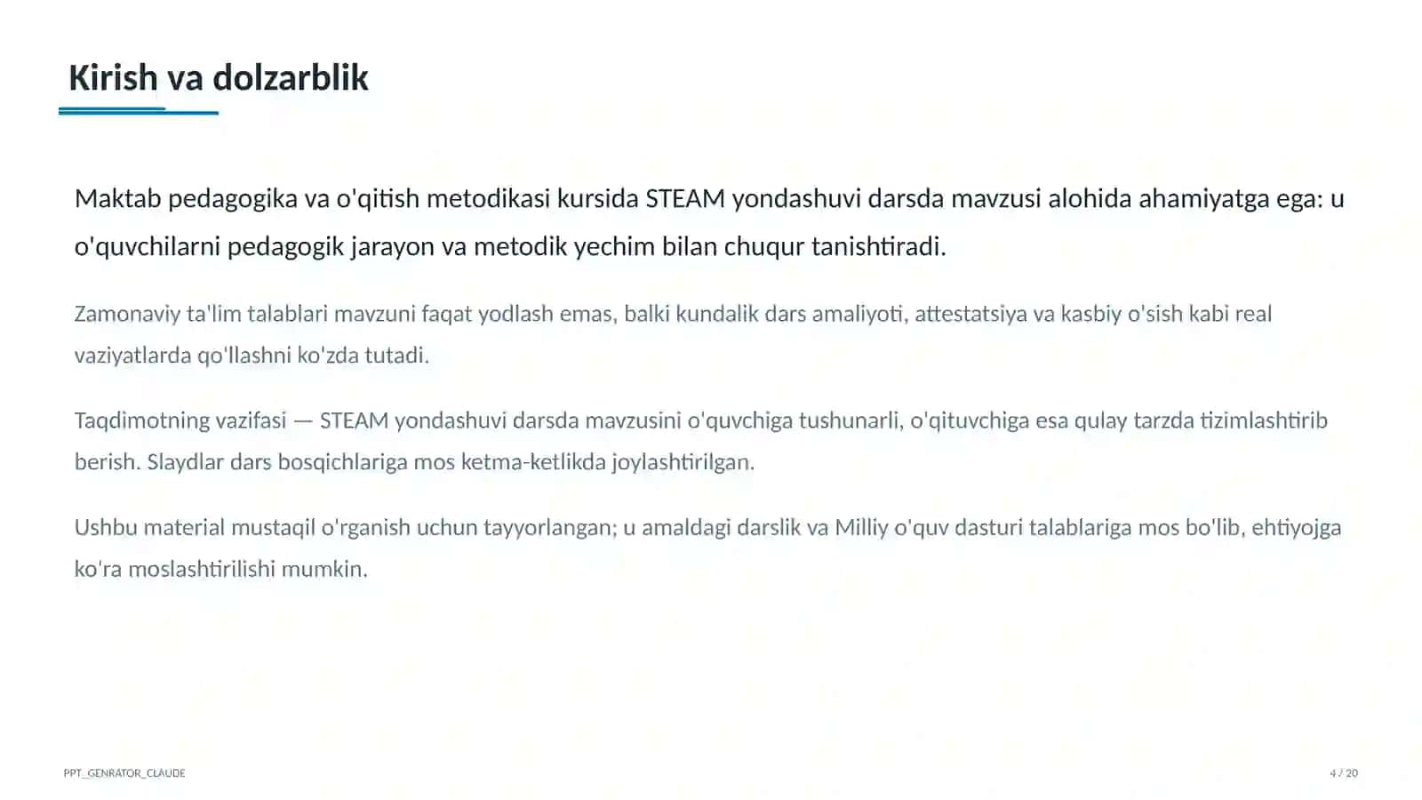 STEAM yondashuvi darsda 4