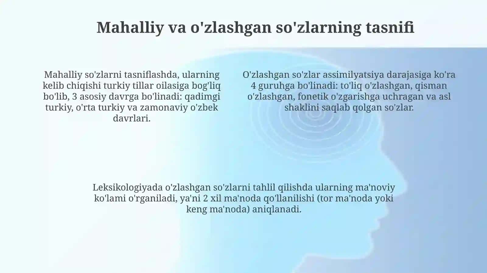 Ozbek tili leksikasining boyish manbaalari sohaga hoz oz va ozlashgan sozlar tasnifi 4
