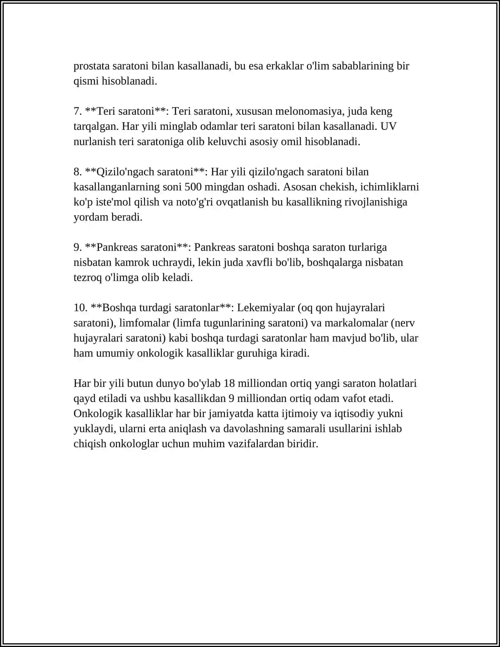 ONKOLOGIK KASALLIKLAR HAQIDA TUSHUNCHA 4