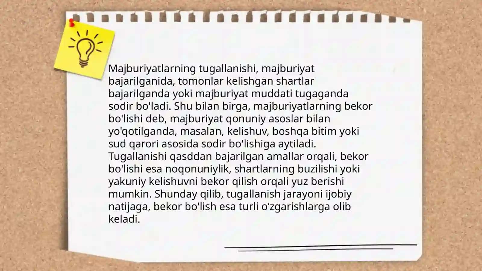Majburiyatlarning Bekor Bo'lishi 4