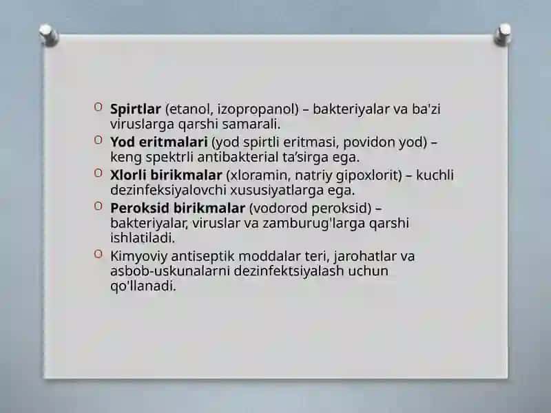 Kimyoviybiologik va aralashan antiseptika usullari 4