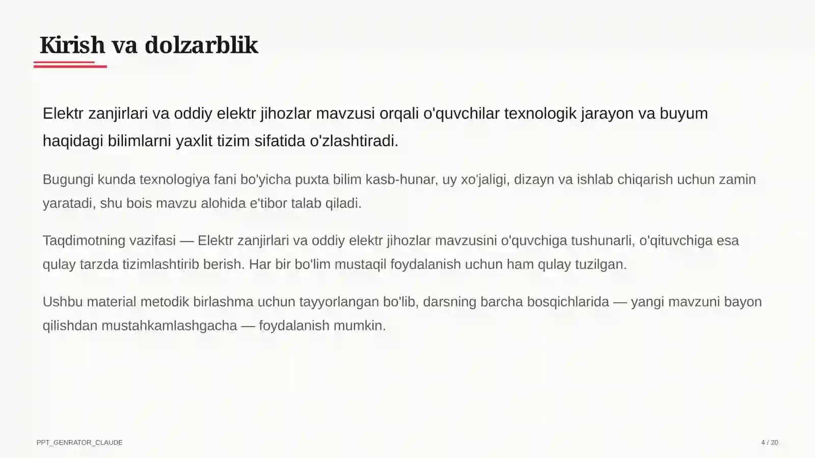 Elektr zanjirlari va oddiy elektr jihozlar (7-sinf) 4
