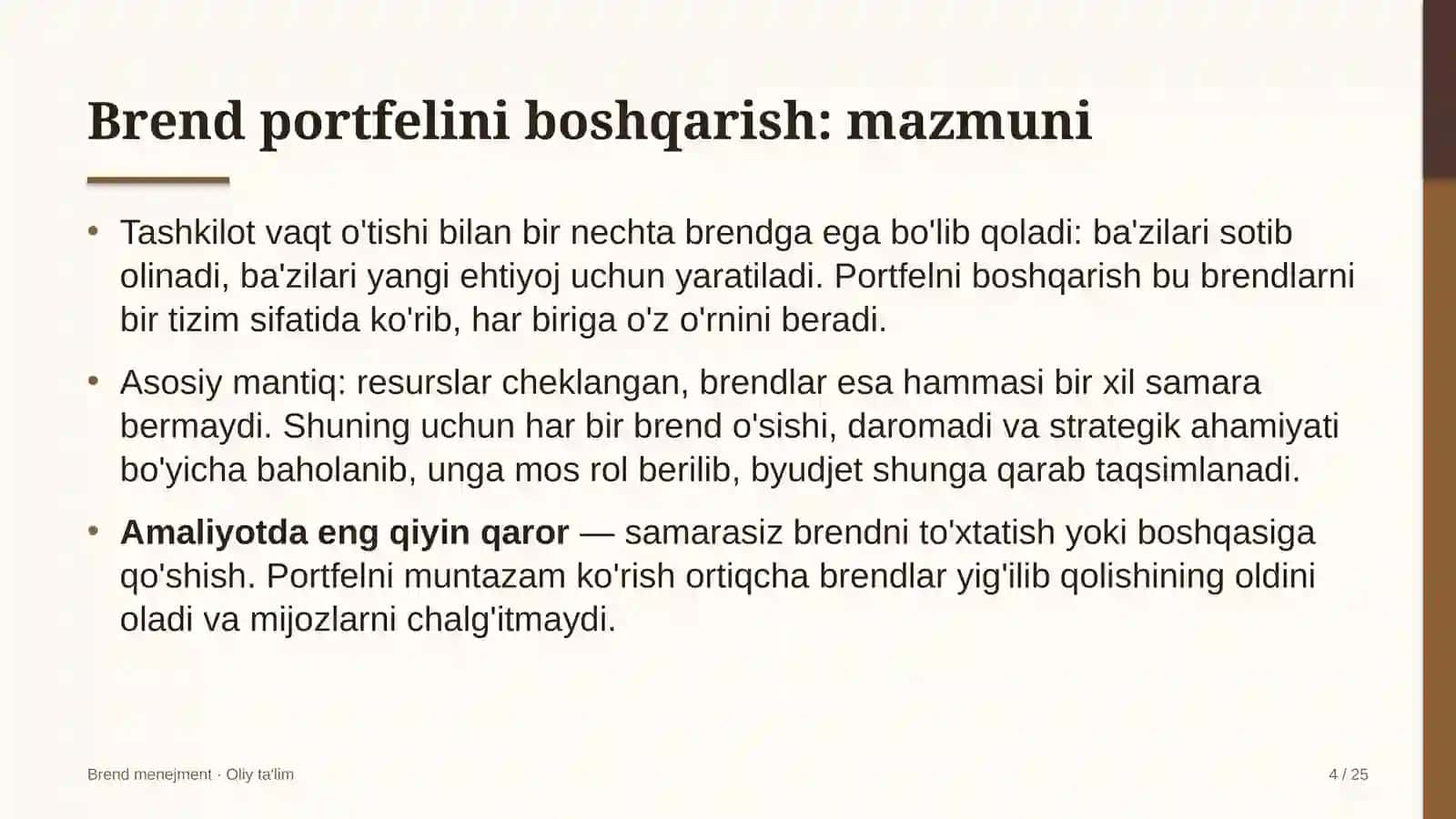 dasturiy ta'minot ishlab chiqish kompaniyalarida brend portfelini boshqarish 7602 4
