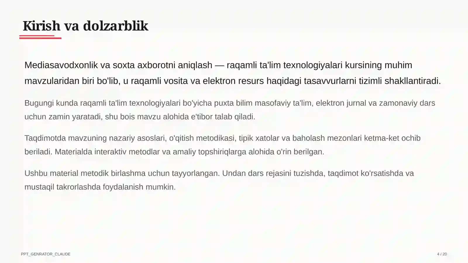 Mediasavodxonlik va soxta axborotni aniqlash 4