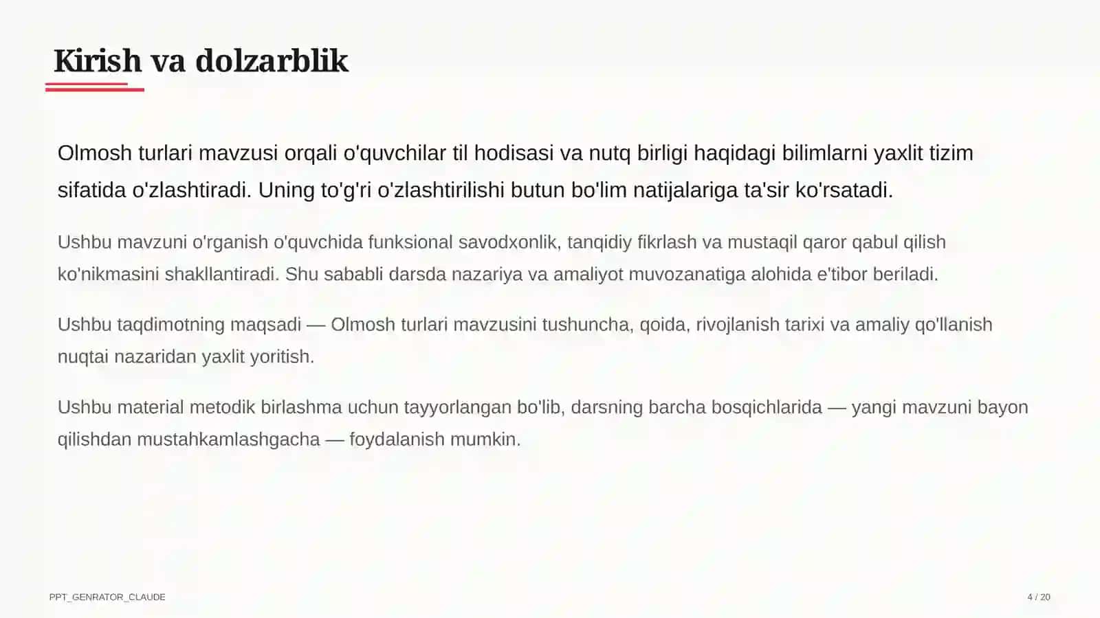 Olmosh turlari (6-sinf) 4