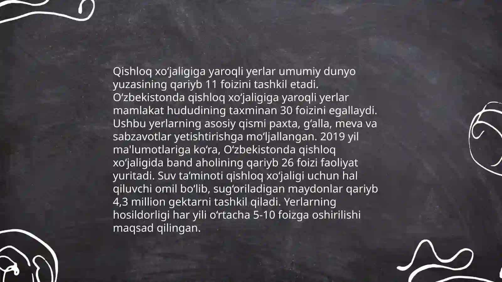 Özbekistonning yer zaxiralari 4