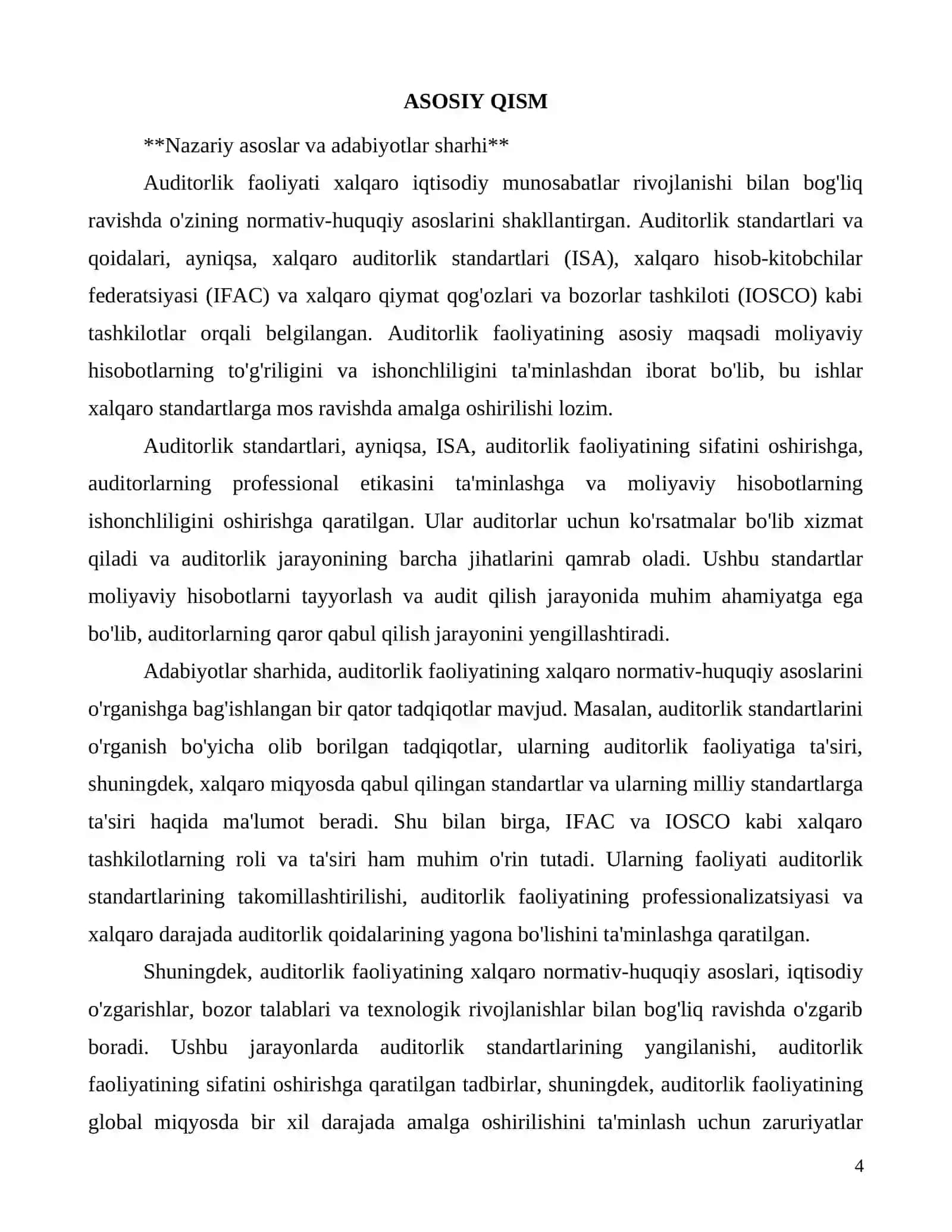 Auditorlik faoliyatining xalqaro normativ-huquqiy asoslari 4