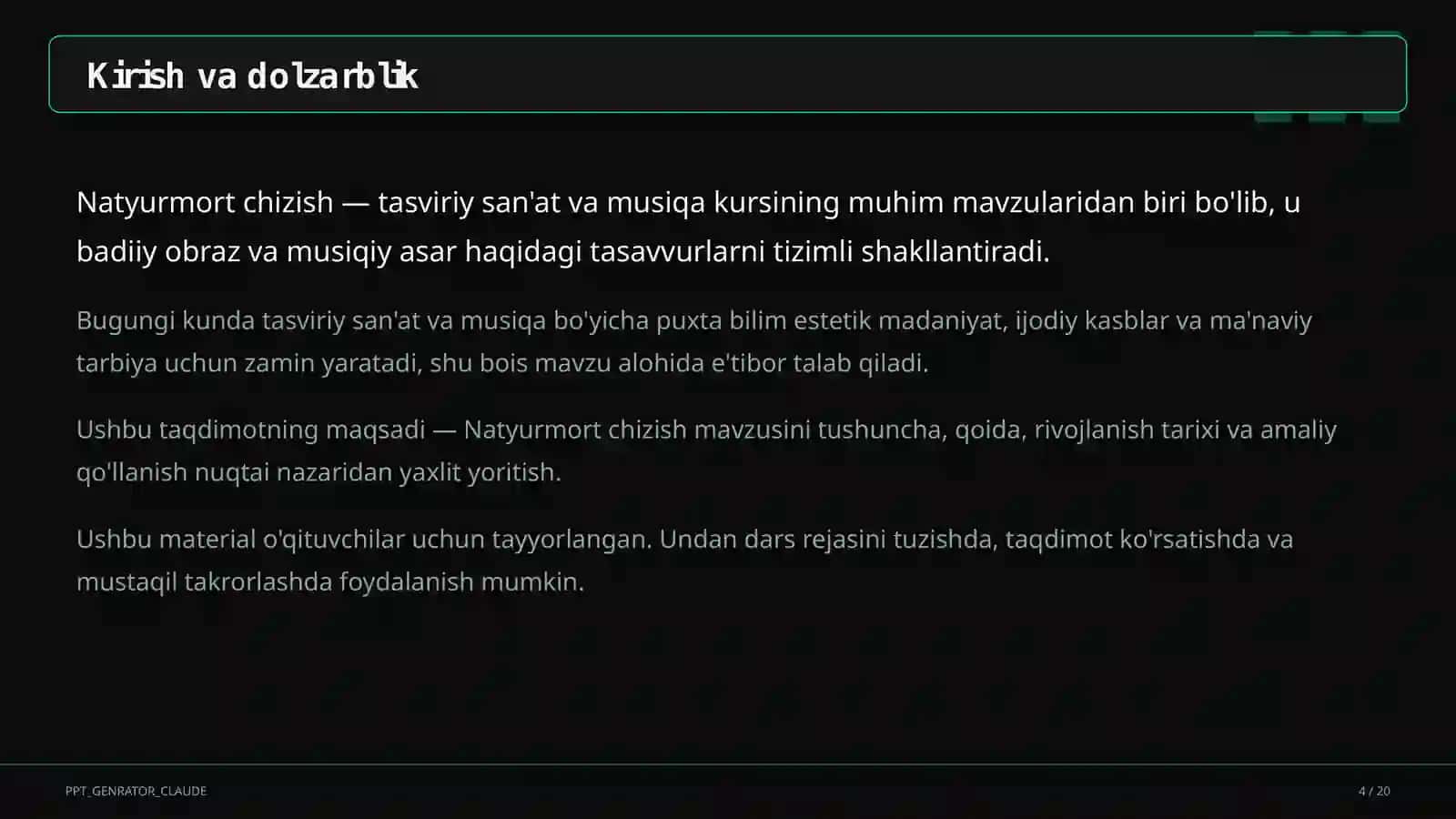 Natyurmort chizish (2-sinf) 4