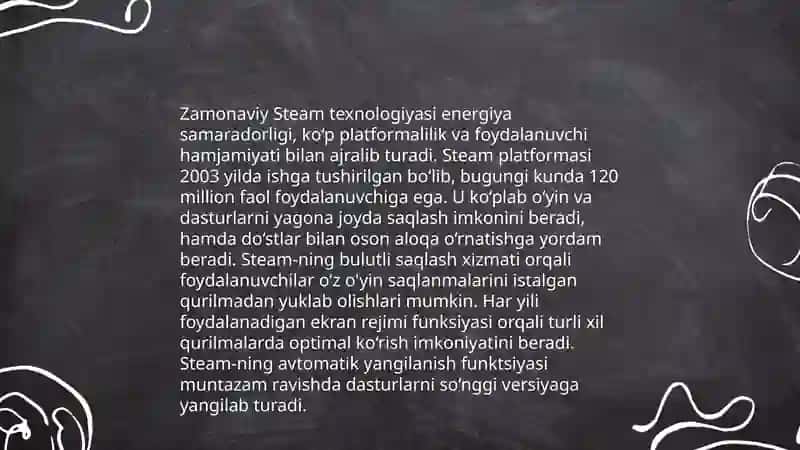 Steam texnologiyasi haqida malumot 4
