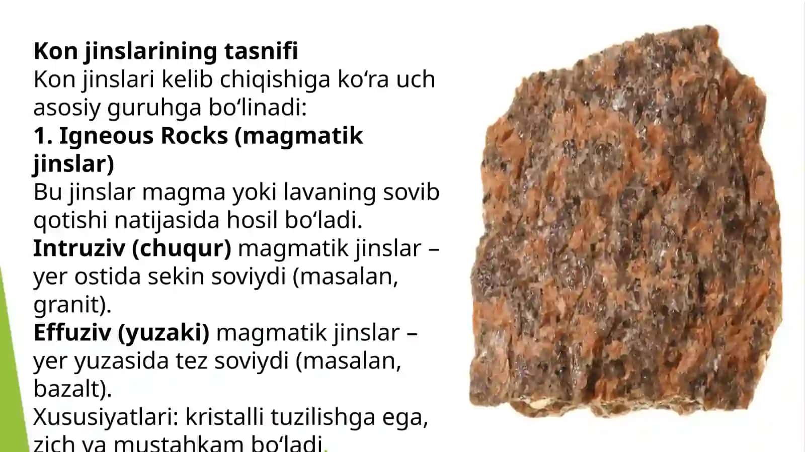 Kon jinslarining geologik tuzilishi va tasnifi 4