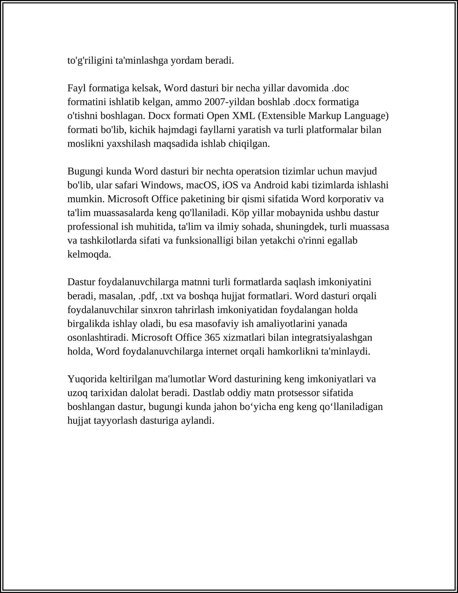 WORD HAQIDA 4