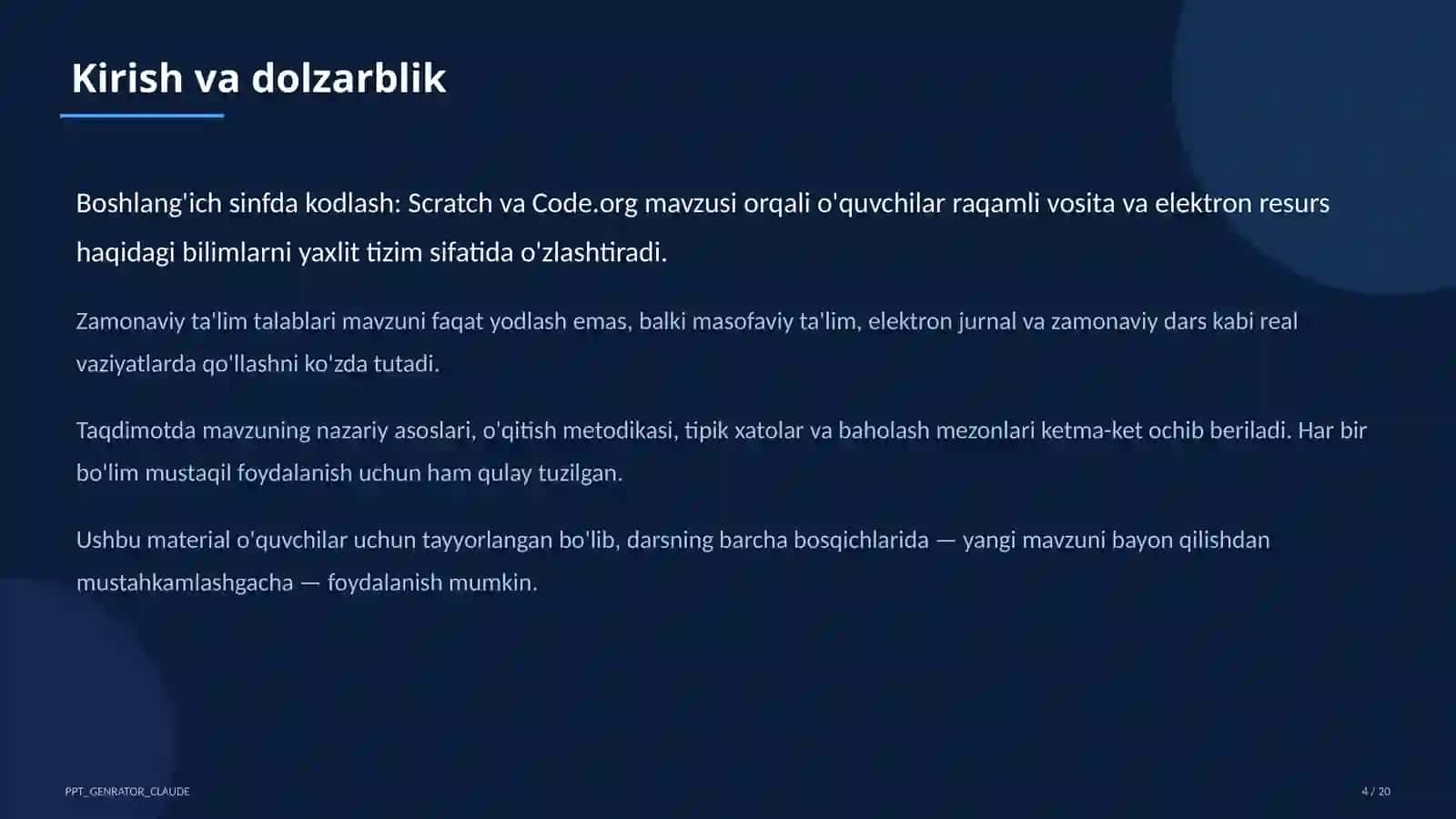 Boshlang'ich sinfda kodlash: Scratch va Code.org 4