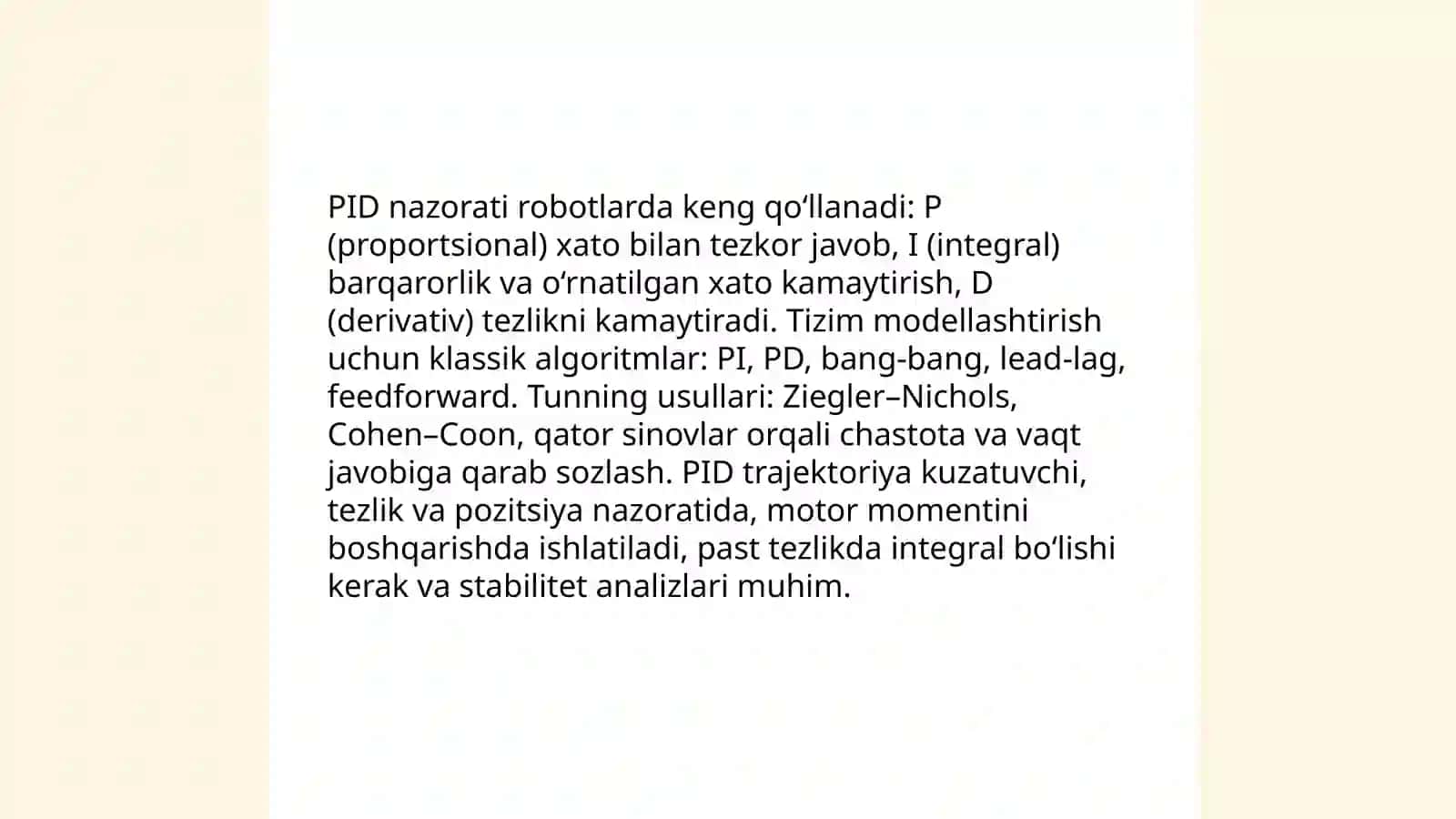 Robotlarni kontor boshqarish tizmlari 4