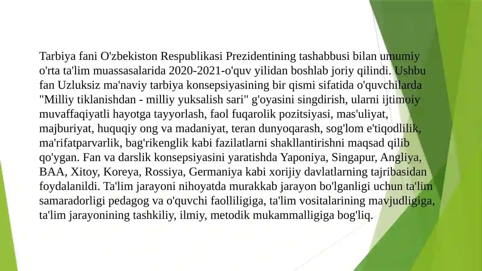 Maruza: Bo’lajak o’qituvchilarni tarbiyaviy faoliyatga tayyorlash 4