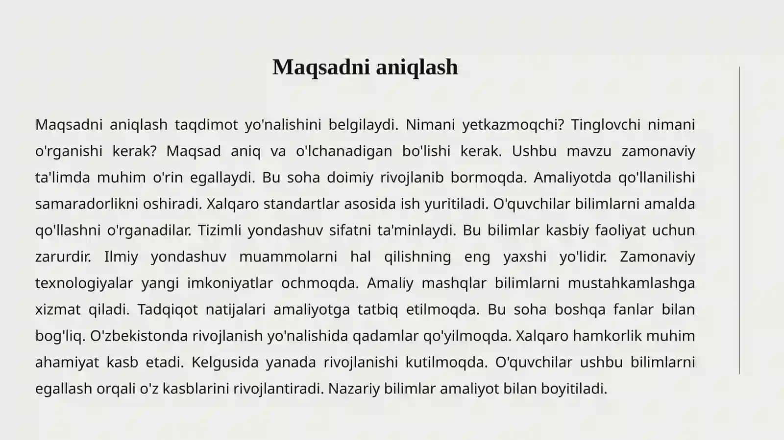 Rejalashtirish 4