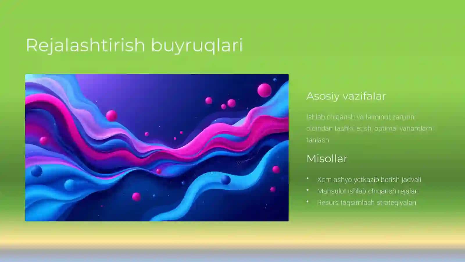 Oqimlarni boshqarish buyruqlari turlari va hisoblash tizimlarining turlanishi 4
