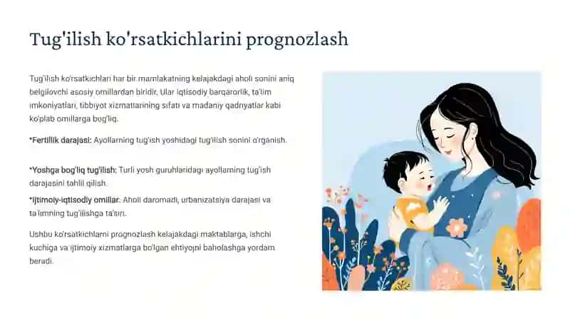 Demografik jarayonlarni prognozlashtirish: Kelajakka nazar 4
