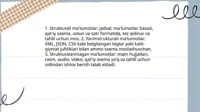 Ma'lumatlar to'plami 4